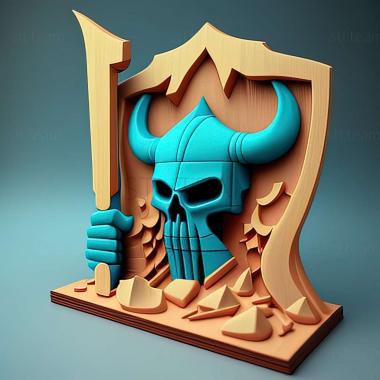 3D model Shovel Knight game (STL)